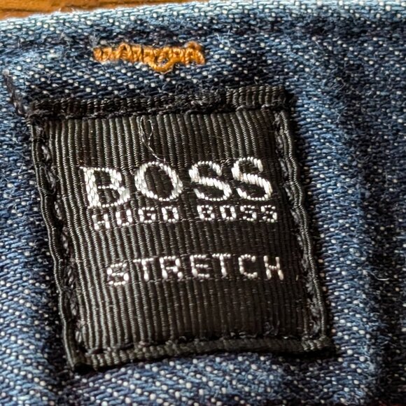 BOSS Hugo Boss Scout 1 Stretch Regular Fit Dark Blue Denim Jeans Size 34/34 - Picture 12 of 14